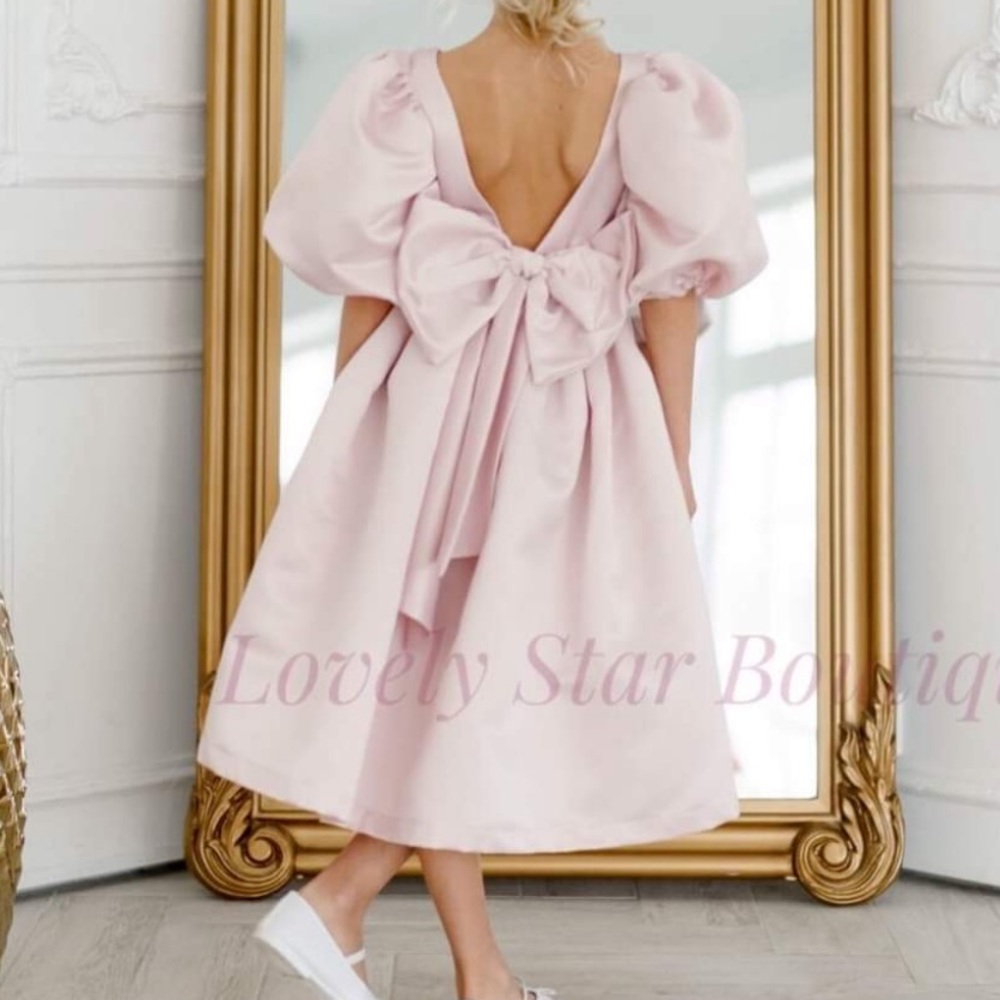 Little Girl Wedding Flower Dress with Bow